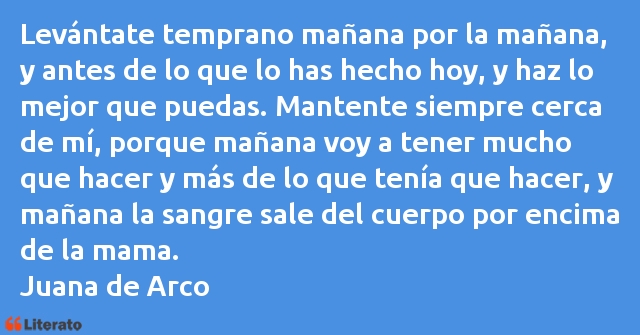 Frases de Juana de Arco