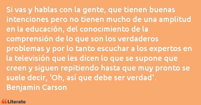 Frases de Benjamin Carson