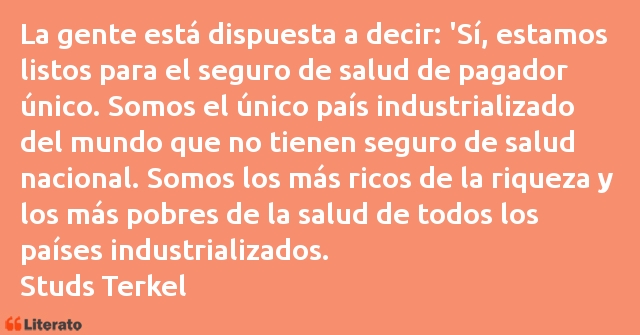 Frases de Studs Terkel