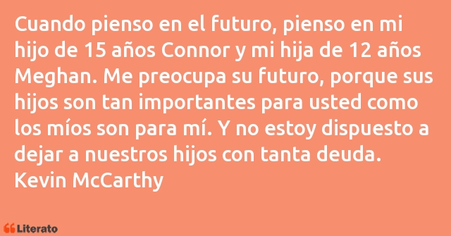 Frases de Kevin McCarthy