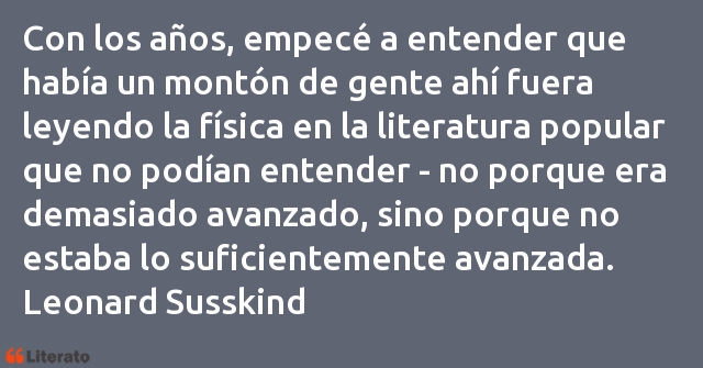 Frases de Leonard Susskind