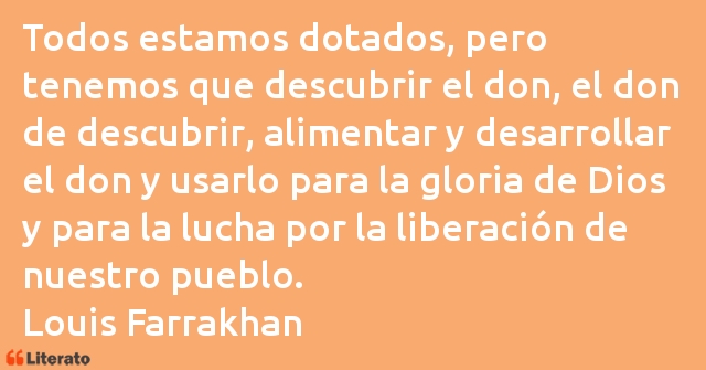 Frases de Louis Farrakhan