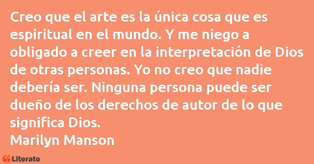 Frases de Marilyn Manson