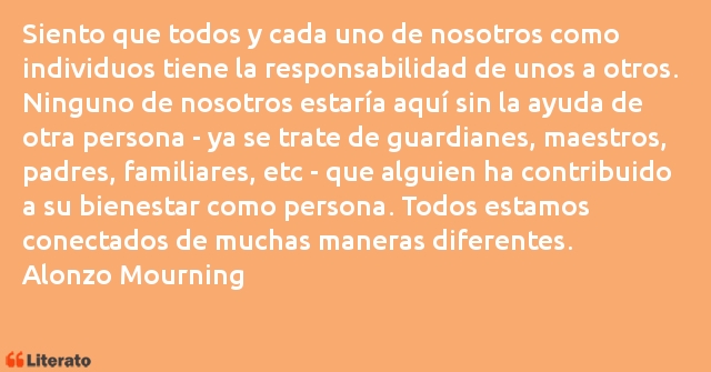 Frases de Alonzo Mourning