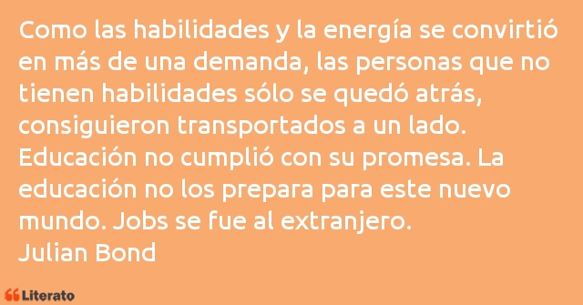 Frases de Julian Bond