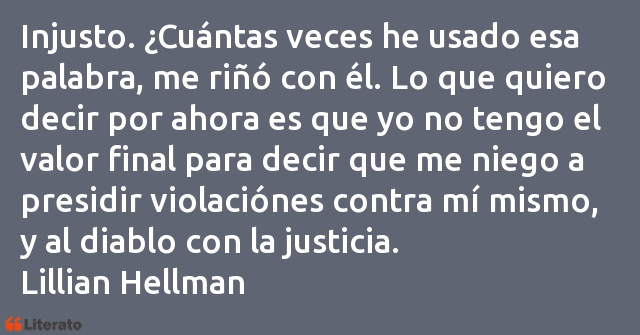 Frases de Lillian Hellman