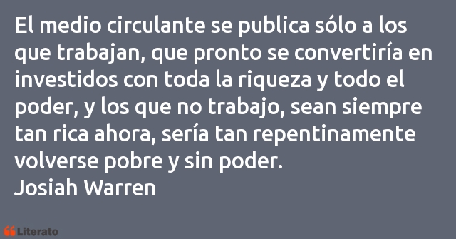 Frases de Josiah Warren