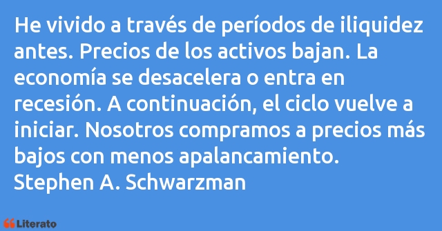 Frases de Stephen A. Schwarzman