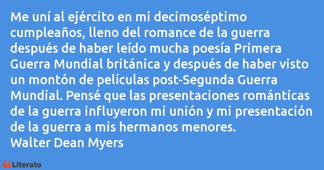 Frases de Walter Dean Myers