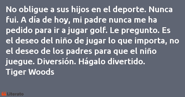 Frases de Tiger Woods