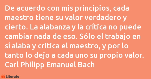 Frases de Carl Philipp Emanuel Bach
