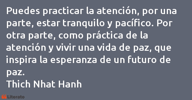 Frases de Thich Nhat Hanh