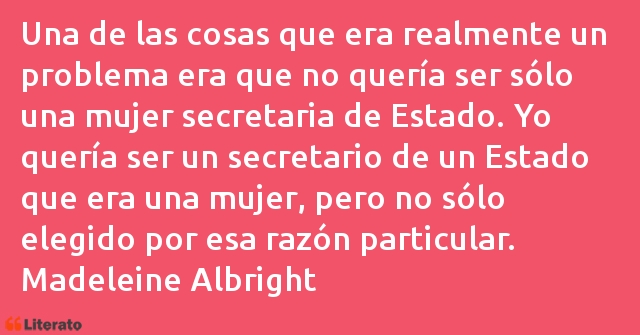 Frases de Madeleine Albright