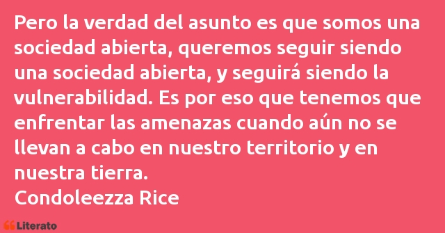 Frases de Condoleezza Rice