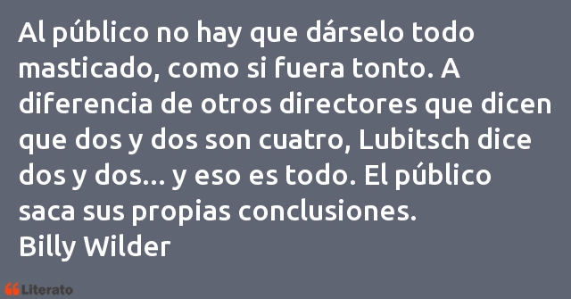 Frases de Billy Wilder