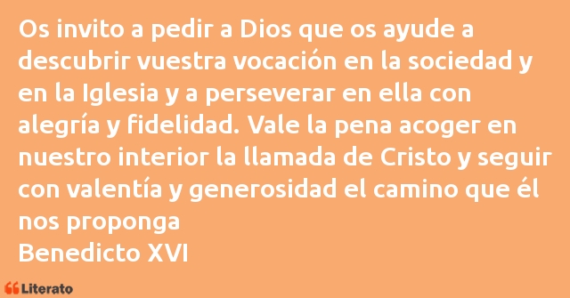 Frases de Benedicto XVI