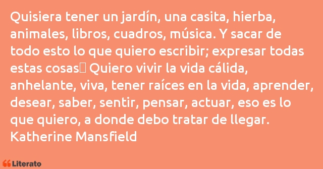 Frases de Katherine Mansfield