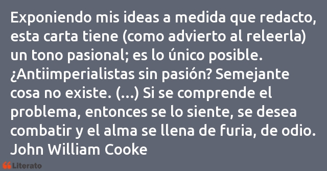 Frases de John William Cooke