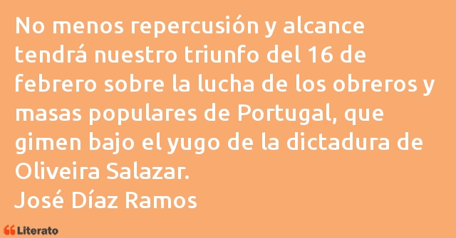 Frases de José Díaz Ramos