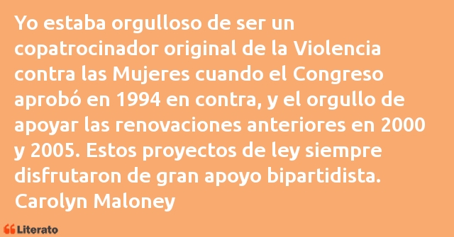 Frases de Carolyn Maloney