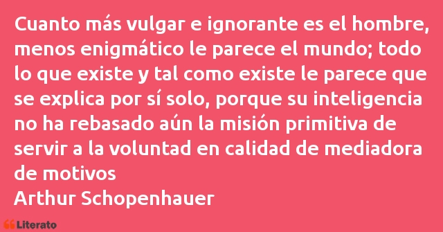 Frases de Arthur Schopenhauer