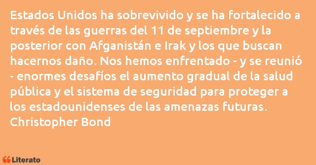 Frases de Christopher Bond