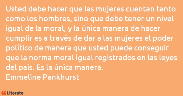 Frases de Emmeline Pankhurst