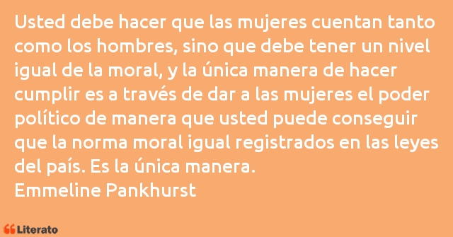 Frases de Emmeline Pankhurst