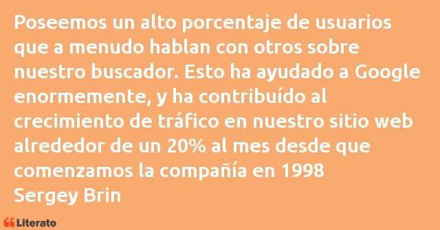 Frases de Sergey Brin