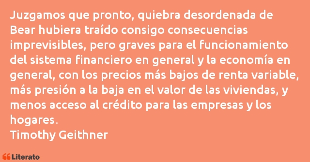 Frases de Timothy Geithner