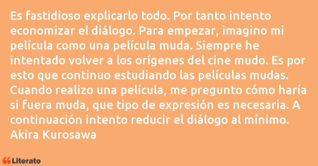 Frases de Akira Kurosawa