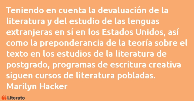 Frases de Marilyn Hacker