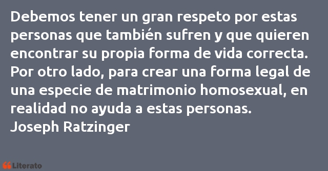 Frases de Joseph Ratzinger