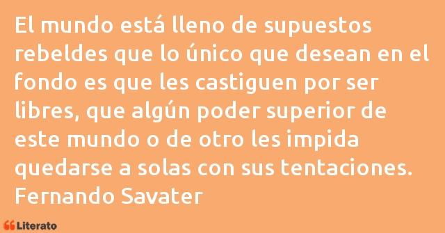 Frases de Fernando Savater