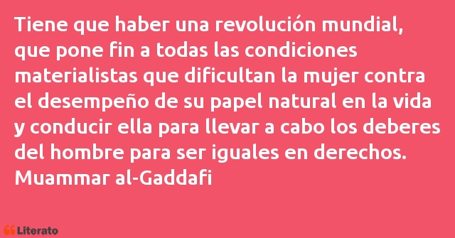 Frases de Muammar al-Gaddafi