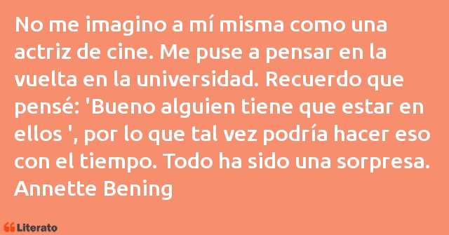 Frases de Annette Bening