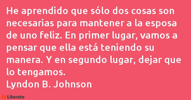 Frases de Lyndon B. Johnson