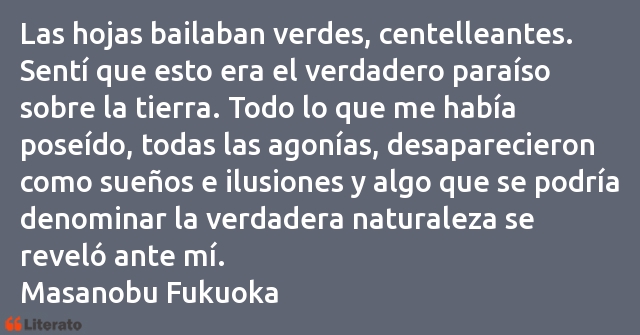 Frases de Masanobu Fukuoka