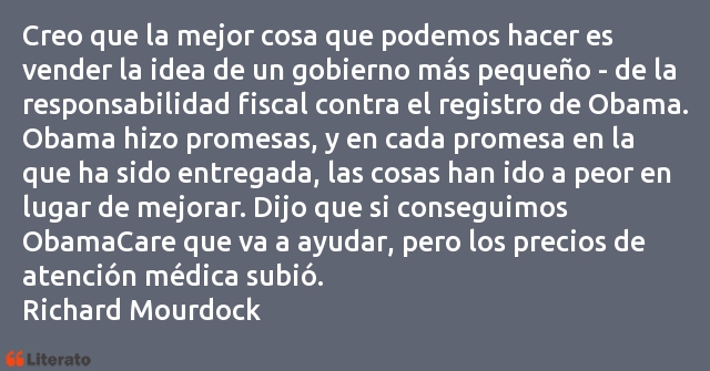 Frases de Richard Mourdock