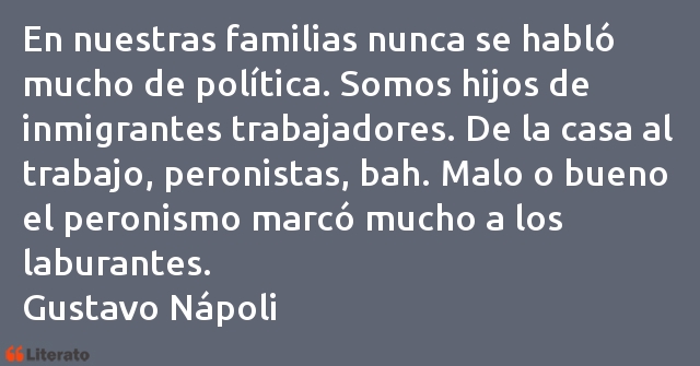 Frases de Gustavo Nápoli