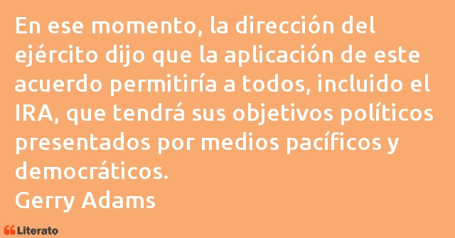 Frases de Gerry Adams