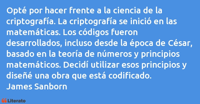 Frases de James Sanborn