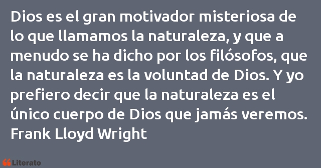 Frases de Frank Lloyd Wright