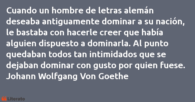 Frases de Johann Wolfgang Von Goethe