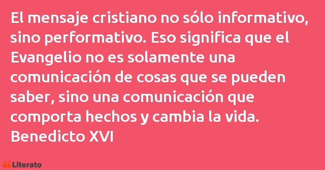 Frases de Benedicto XVI