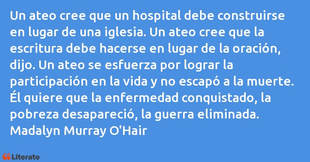 Frases de Madalyn Murray O'Hair