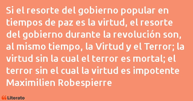 Frases de Maximilien de Robespierre