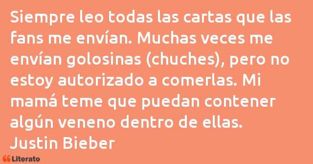 Frases de Justin Bieber