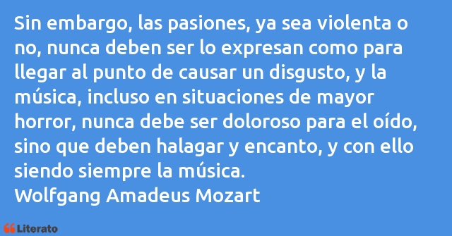 Frases de Wolfgang Amadeus Mozart