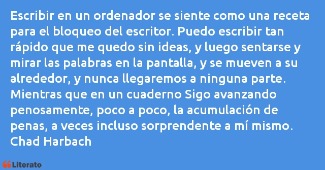 Frases de Chad Harbach